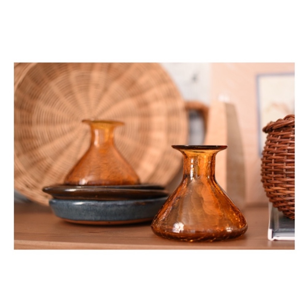 Petite amber apothecary bottles